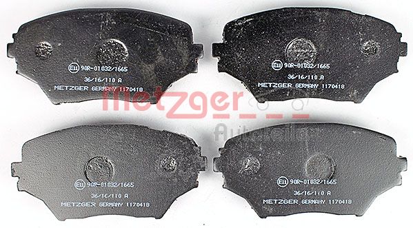 METZGER 1170418 Bremsbelagsatz, Scheibenbremse